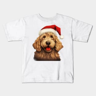 Christmas Goldendoodle Kids T-Shirt